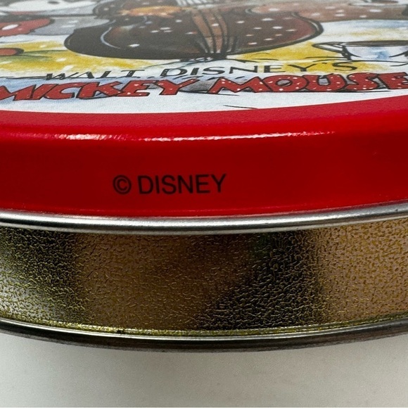 Vintage 90’s Disney Container Tin Mickey Mouse and Pluto - Picture 5 of 7